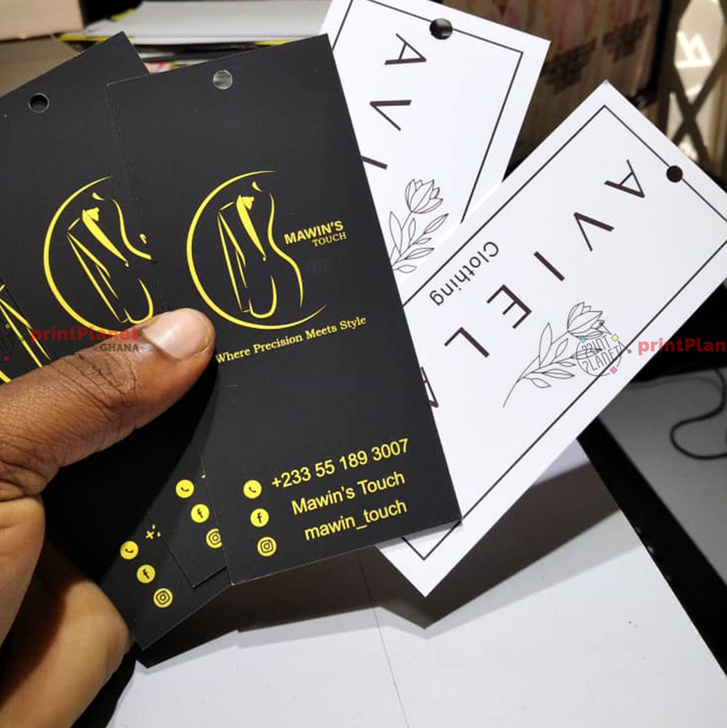 Print Planet Ghana | Paper Tag Labels – Custom Clothing Tags for Fashion Brands