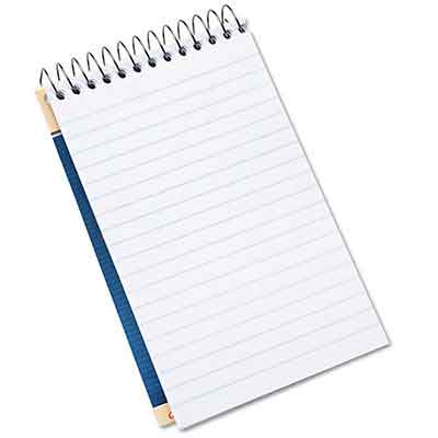 Notepad – 100-Page Ring-Bound Flip-Up Writing Pad