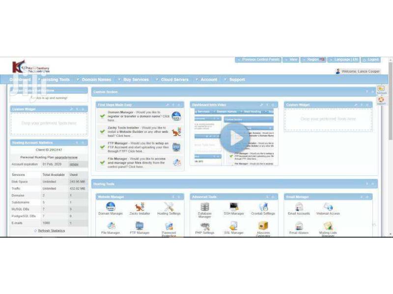 KodeCentury - Shared Web Hosting For 1 Year