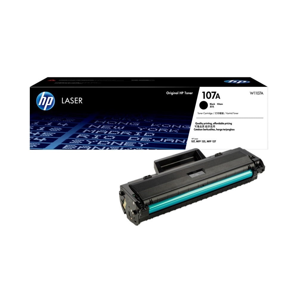 HP 107A Black (W1107A) Original Laser Toner Cartridge – 1,000 Page Yield