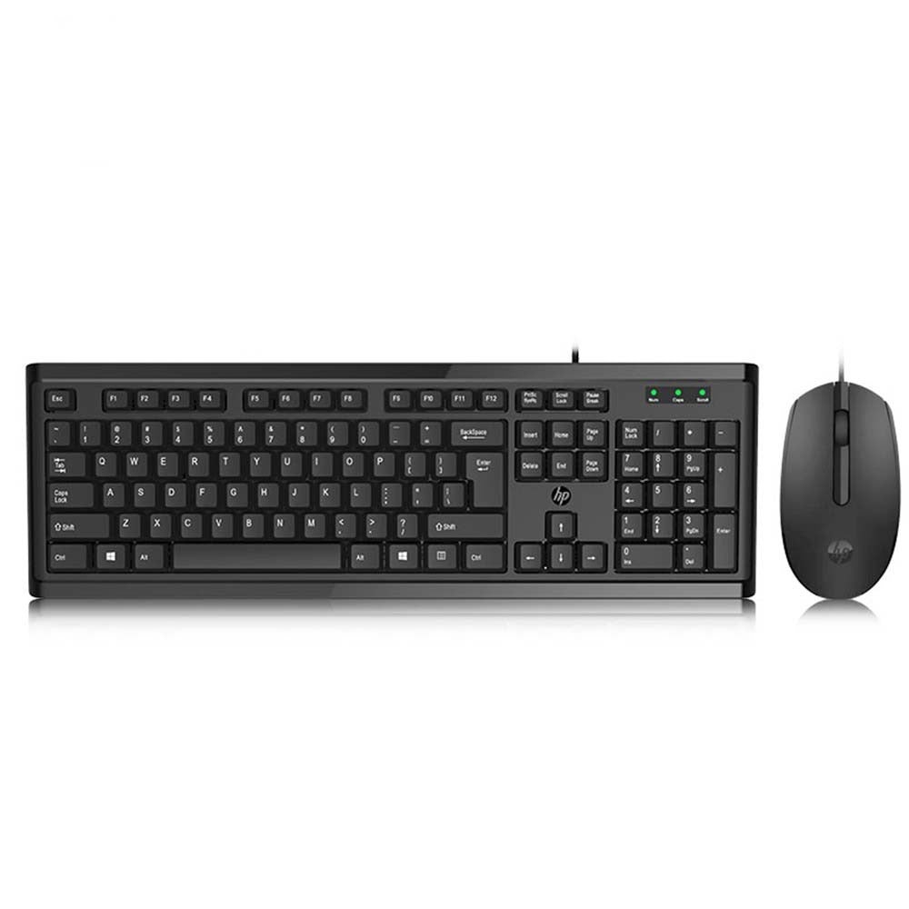 HP Wireless KM10 Keyboard and Mouse Combo – 2.4GHz Wireless Keyboard & USB Optical Mouse Set