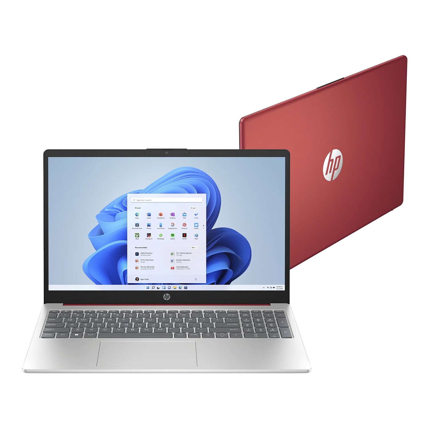 HP 15-fd0083wm – 15.6″ HD Laptop with Intel® Pentium® Silver N200 Processor, 4GB RAM, 128GB SSD, Windows 11 Home (Scarlet Red)
