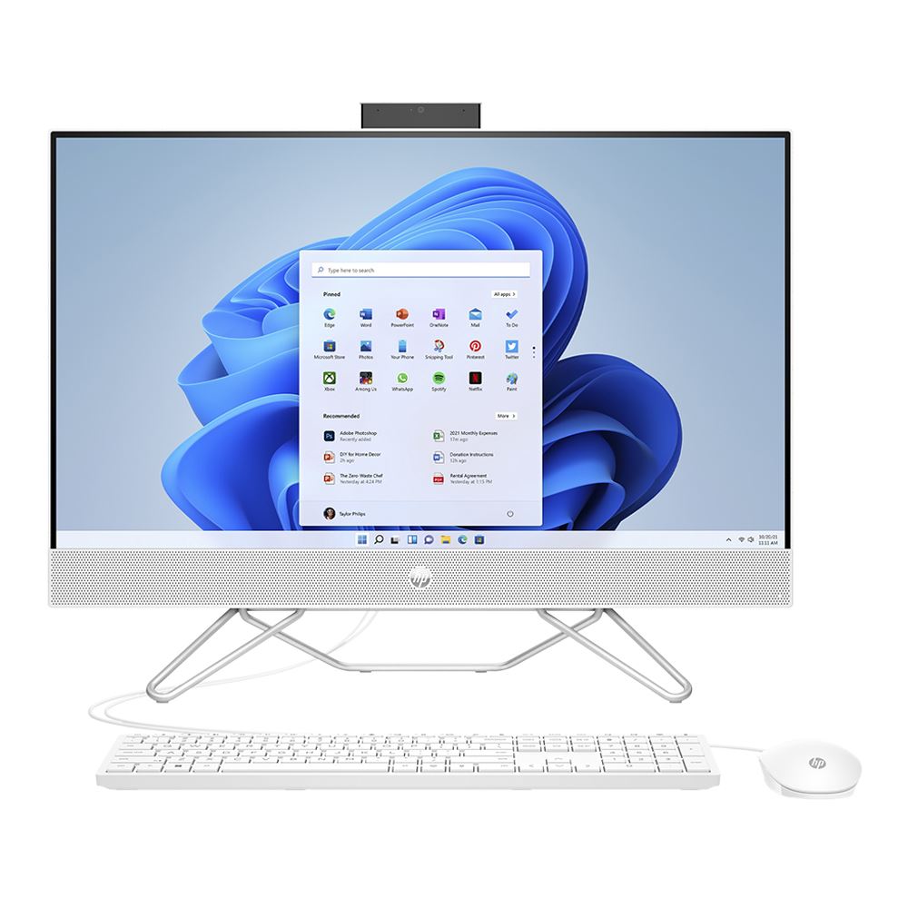 HP All-in-One Desktop 22-dd2262nh (2022 Model) – 22” FHD Non-Touch, Intel® Core™ i5-1235U, 8GB RAM, 512GB NVMe SSD, Intel® Iris® Xᵉ Graphics, Windows 11 Home