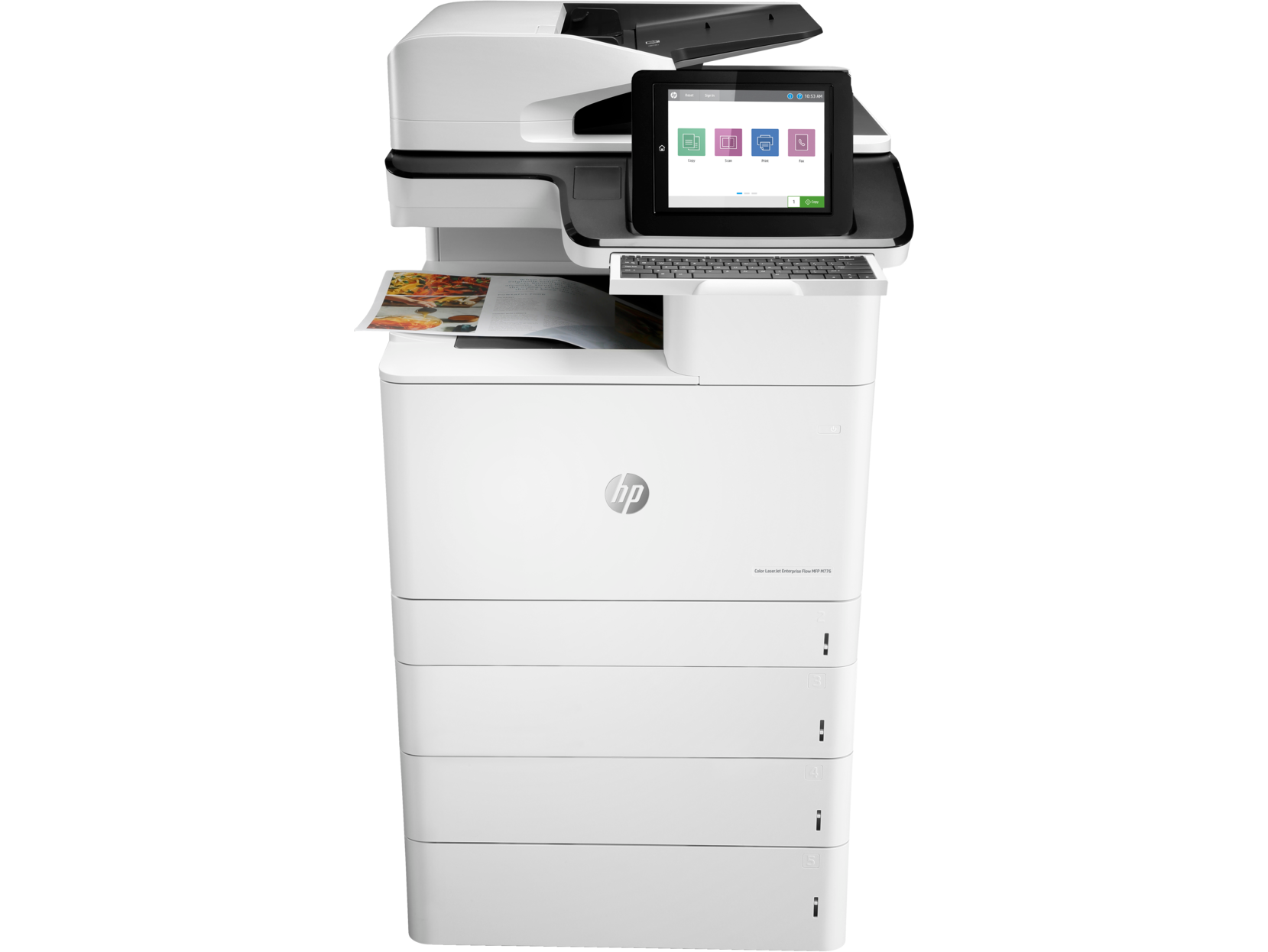 HP Color LaserJet Enterprise Flow MFP M776z – High-Volume Color Laser Multifunction Printer with Print, Scan, Copy, Fax, Auto Duplex & Touchscreen