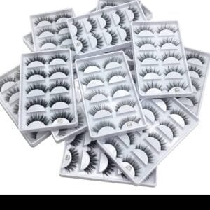 Natural Mink Eyelashes - 5 Pairs, Soft & Lightweight