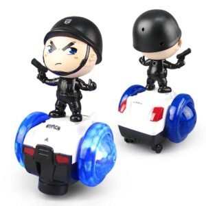 Justice Police Electronic Car Toy - Rotating with Lights & Music