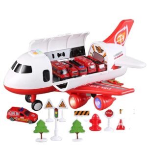 Children's Toy Aircraft with Cars - Large Size Inertia Play Set