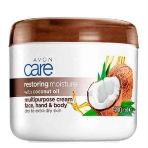 Coconut Oil Multipurpose Cream - Intensive Moisturizer for Dry Skin, 400ml