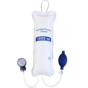 1000ML Reusable Pressure Infusion Bag - with Aneroid Gauge