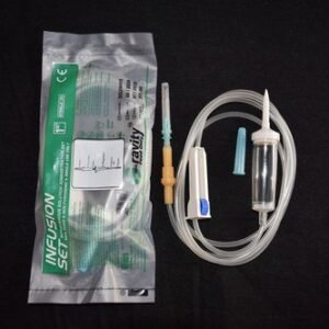 Alpha Gravity Infusion Set - Medical IV Set with 21G Needle