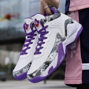 Big Size Men's Ankle Top Basketball Sneakers