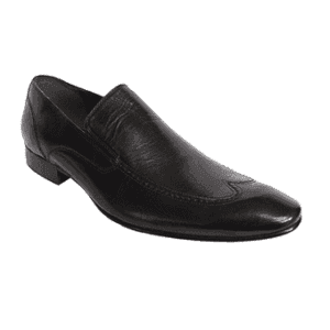 Blusaki Executive Men's Black Leather Slip-on Shoe