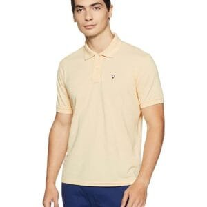 Allen Solly Men's Regular Fit Polo Shirt - 60% Cotton, Machine Wash