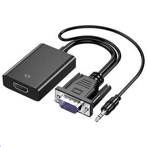 VGA to HDMI Adapter - Connect PC to HDTV or Monitor