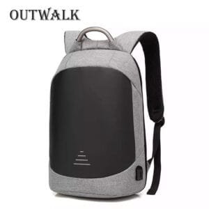 OUTWALK USB Charging Laptop Backpack - Anti-Theft, 15.6", Water Repellent