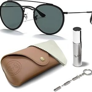 RayBan Round Double Bridge Sunglasses
