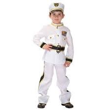 Ship Captain Career Day Uniform for Kids - Complete Costume Set