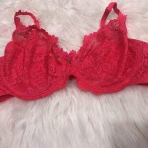 Unpadded Lace Bra - Comfortable, Minimized Back Strain, Cups C & D