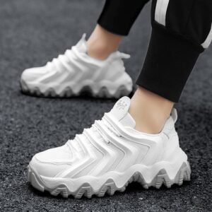 Men's Casual Fashion Sneakers - Anti-Skid Sole, Breathable, Soft