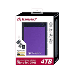 Transcend StoreJet 25M3 4TB External HDD - Military Shock Resistance