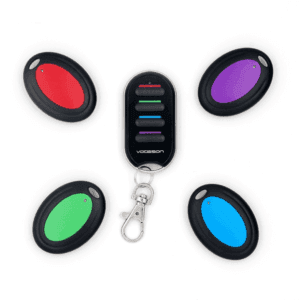 Vodeson Wireless RF Key Finder - 1 Remote, 4 Receivers for Keys & Wallet
