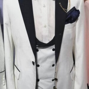 Classic White Men's Wedding Suit