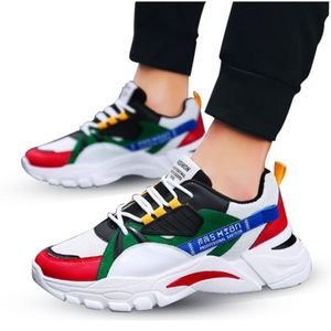Multicolour Low-Top Lace-Up Sneakers - Trendy, Gorgeous Finish