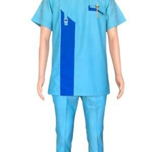 New African Print Dress for Men - 100% Cotton Senator Style, Custom