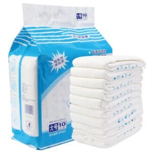 Disposable Adult Urine Pads - L Size, with Waist Stickers, 10pk