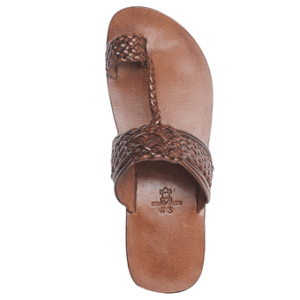 Sergio Fabbri Brown Leather Slip-On Slippers