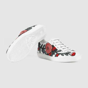 Gucci Ace Floral Embroidered Low-Top Sneakers