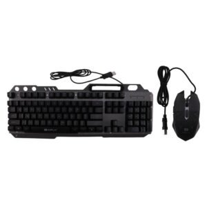 Eipln E88 Wired Gaming Keyboard - Ergonomic with Phone Stand