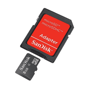 SanDisk microSDHC Memory Card with Adapter - 8GB, Class 4