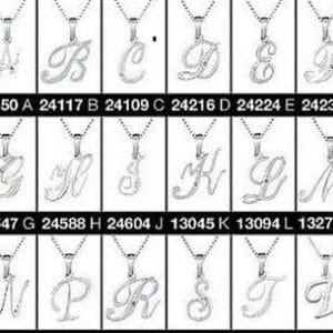 Avon Shar Diamond Initial Necklace - Sterling Silver, 0.006ct Diamond