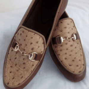 Brown & Light Brown Ringged Horn Handmade Shoes (Ghanaian)
