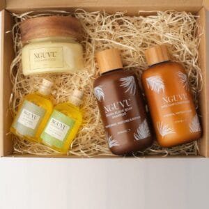 Nguvu Moringa & Black Soap Hair Care Set - 5-Piece Kit