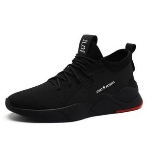 Men's Black Low Top Lace-Up Sneakers - Premium Materials, Versatile