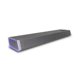Nasco 160W Audio Soundbar - Silver, Multi-Color Lights, Bluetooth