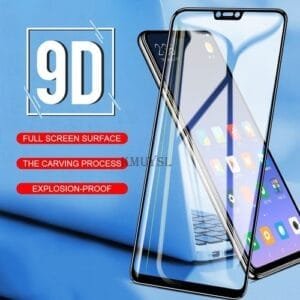 9D Full Cover Tempered Glass for Huawei/Honor Models - Black