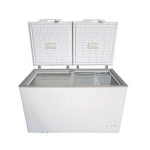 Delron DCF-420D 400L Double Door Chest Freezer - White