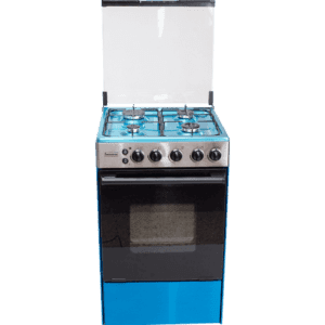 Innova 4-Burner Standing Gas Cooker 60x60 - Stainless Steel, Glass Top