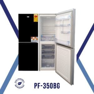 Pearl 237L Double Door Bottom Freezer Refrigerator (PF-357 IX)