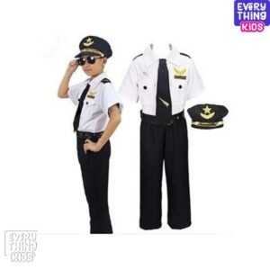 Pilot Career Day Attire Uniform for Kids - Complete Costume Set