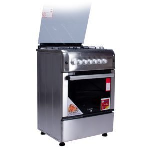 Neon TGC-409 4-Burner Gas Cooker - Sturdy, Different Sized Burners