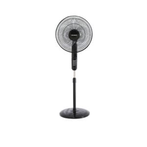 NASCO 16-Inch Standing Fan with Remote (NA-FS1615) - Black