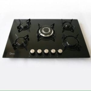 Midea 5 Burner Gas Hob - Stainless Steel, 3.0KW Rapid Burner, 75G50ME