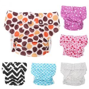 6 Colors Reusable Adult Cloth Diaper