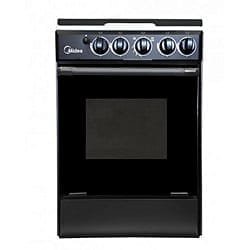 Midea 4-Burner Gas Cooker with Black Glass Top