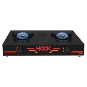 Hock HP-201ED 2-Burner Gas Stove – Unbreakable Bracket & Stainless Steel
