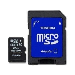 Toshiba 8GB microSDHC Card with Adapter (Class 4)